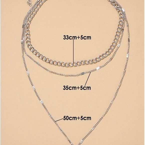 Multi layered  disc pendant necklace - Picture 4 of 4